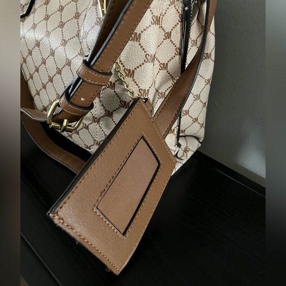 Steve Madden Cream and Brown Satchel - Picture 10 of 16